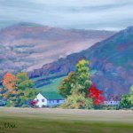 03 Light in the Hills, 11" x 14", Not for sale