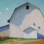 White Barn Shadows, 26" x 38"