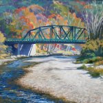 Old Iron Bridge in Bethel, 22" x 28"
