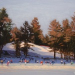 Fun at Occom Pond, 16" x 22"