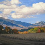 01 Looking Towards Smugglers Notch – Autumn, 24" x 30", Not for sale