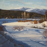 Mt. Mansfield from the Stowe Rec Path, 22" x 30"