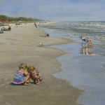 Looking for Treasure, 14" x 18"