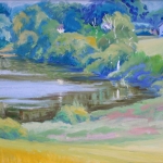 04 Late Summer at the Pond, 22" x 28", Price: SOLD
